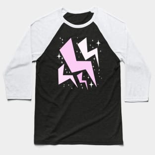 Pink Sparkle Lightening! Baseball T-Shirt